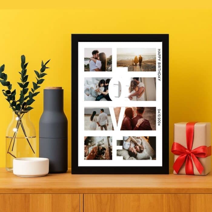 Customized couple birthday photo frame gift