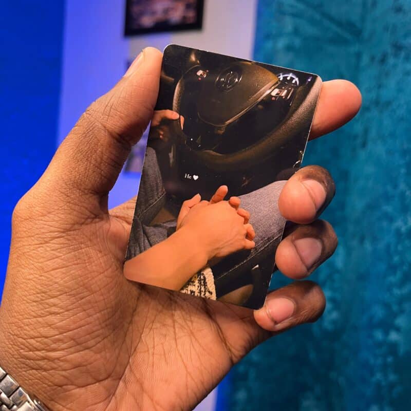 Long distance wallet card