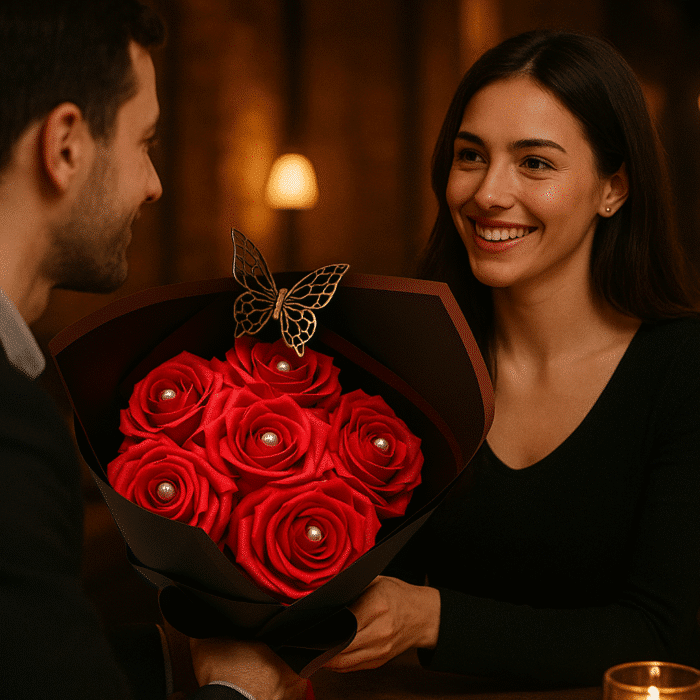 Ribbon Rose Bouquet